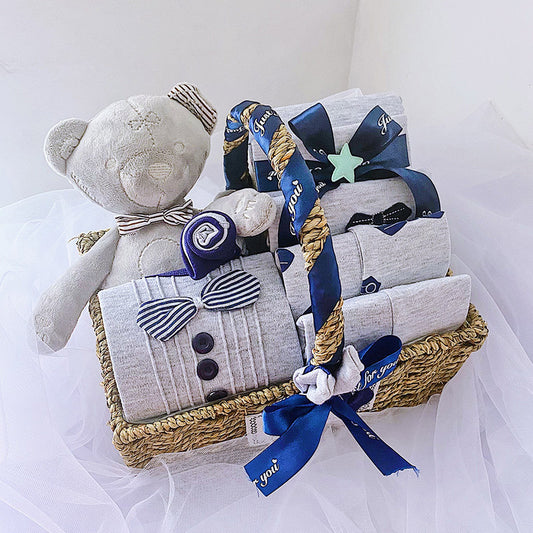 Wunderschönes Baby Geschenkset inkl. Geschenkkorb